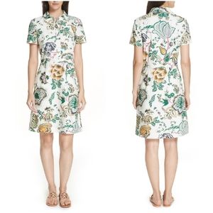 Tory Burch Garden Floral Mini Cotton Dress